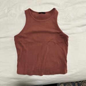 Shein Red/Brown Crop Top